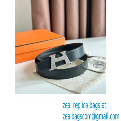 Hermes H Take Off belt buckle  &  Reversible leather strap 32 mm 10 2023